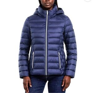 Andrew Marc Lightweight Hooded Down Jacket